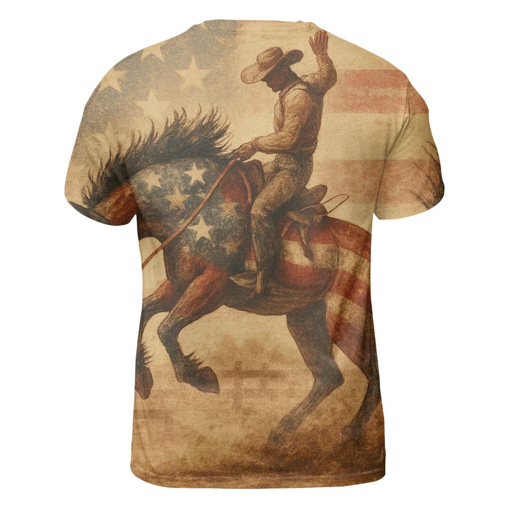 Vintage Rodeo Stripes Dust statement graphic shirts