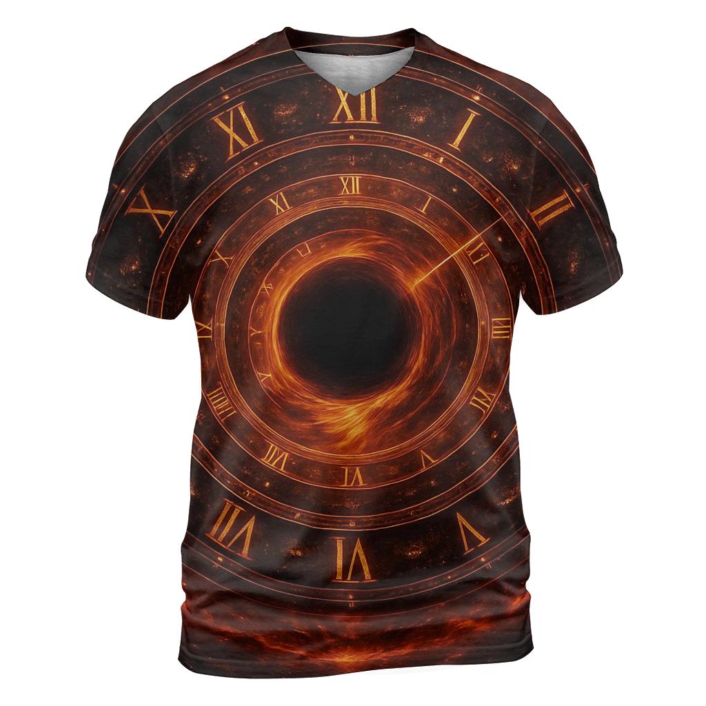 Chrono Rings Of The Black Hole artistic all-over print tops