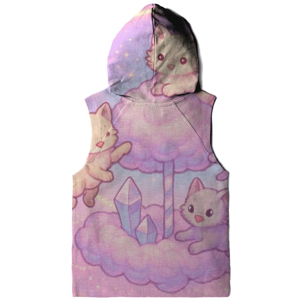 Candy Cloud Carousel Cats graphic hoodies