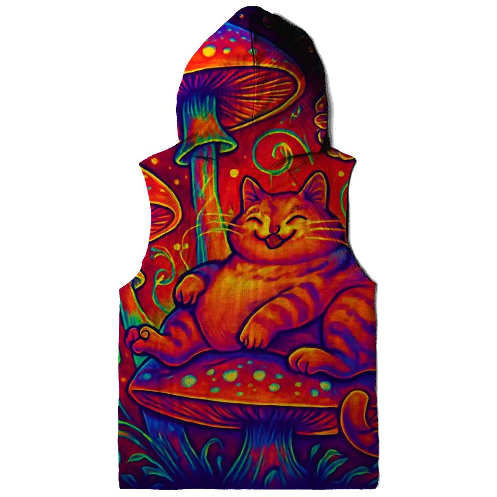 Psychedelic Mushroom Grove Cat hoodies fashion