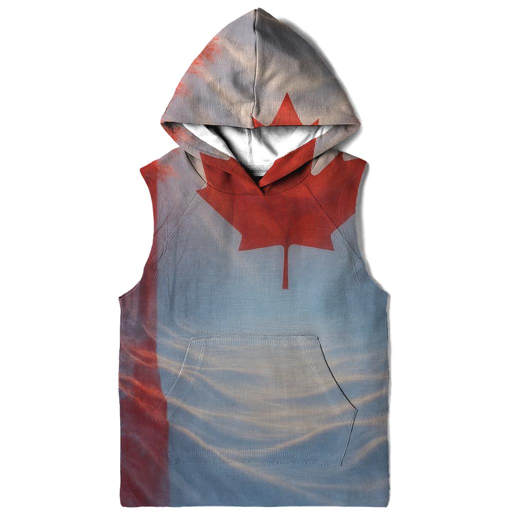 CanadaMapleForestMerge zip-up hoodies