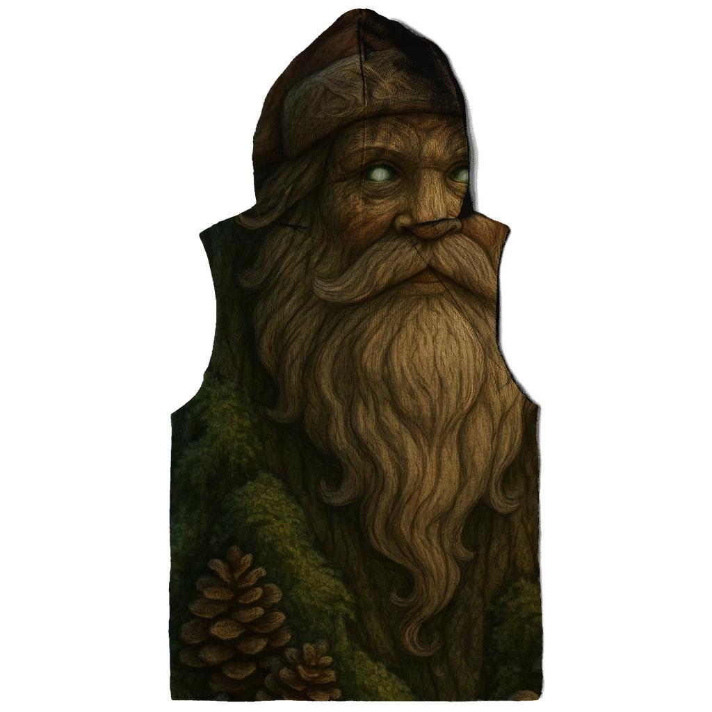 Forest Guardian Woodcarved Santa printed hoodies