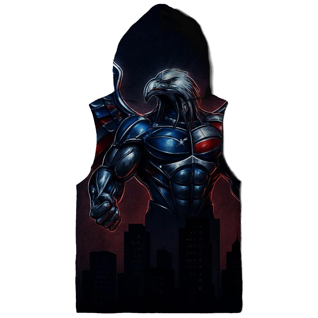 Urban Steel Eagle Rising embroidered hoodies