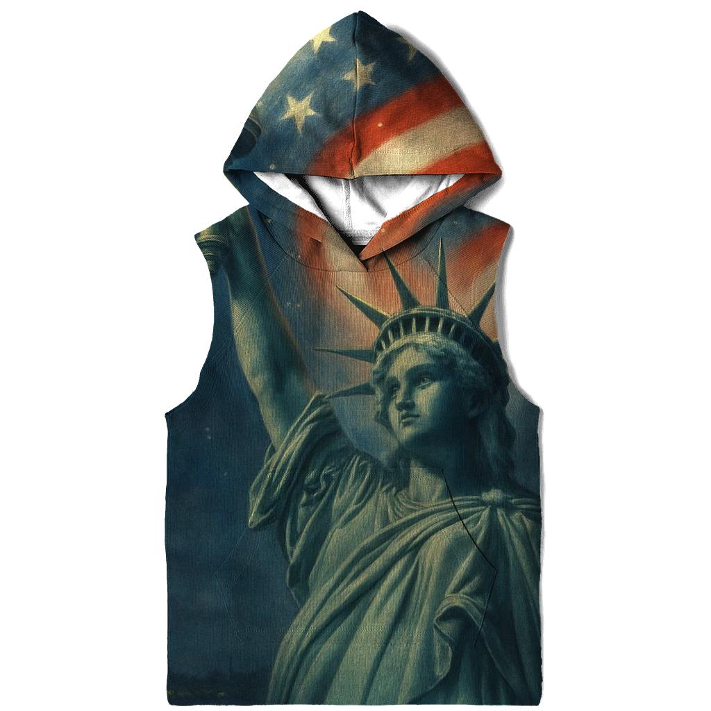 Liberty Torch Aurora Flag custom hoodies
