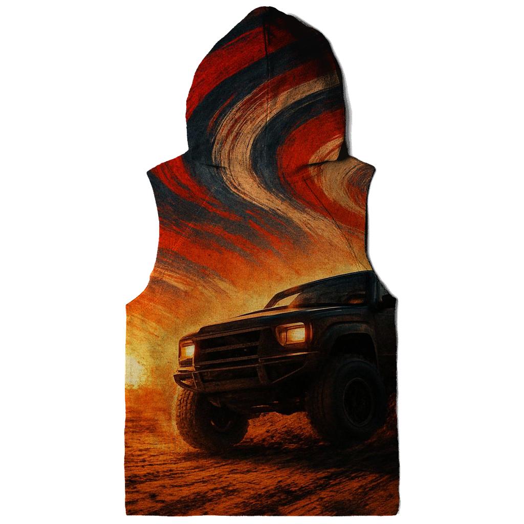 Desert Rally Stripes Storm custom hoodies