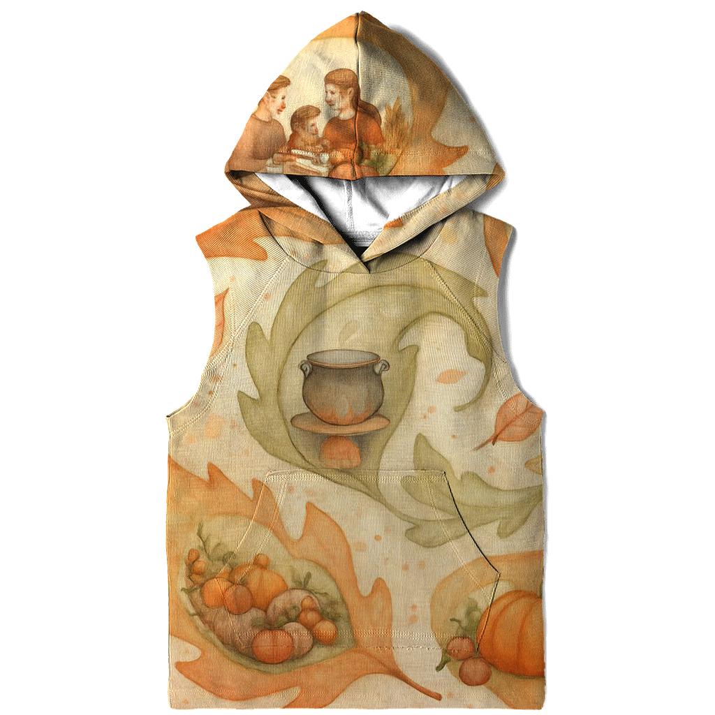 Autumn Leaf Gratitude Spiral pullover hoodies