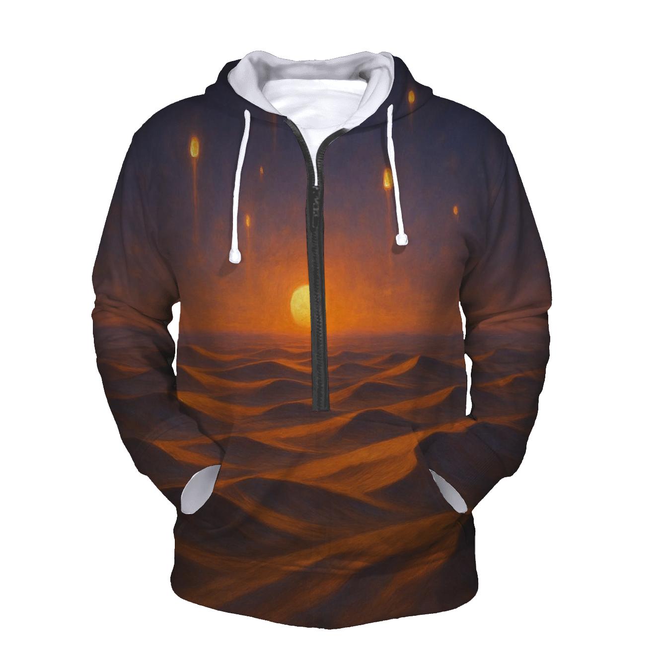 Desert Lantern Sunset hoodie trends