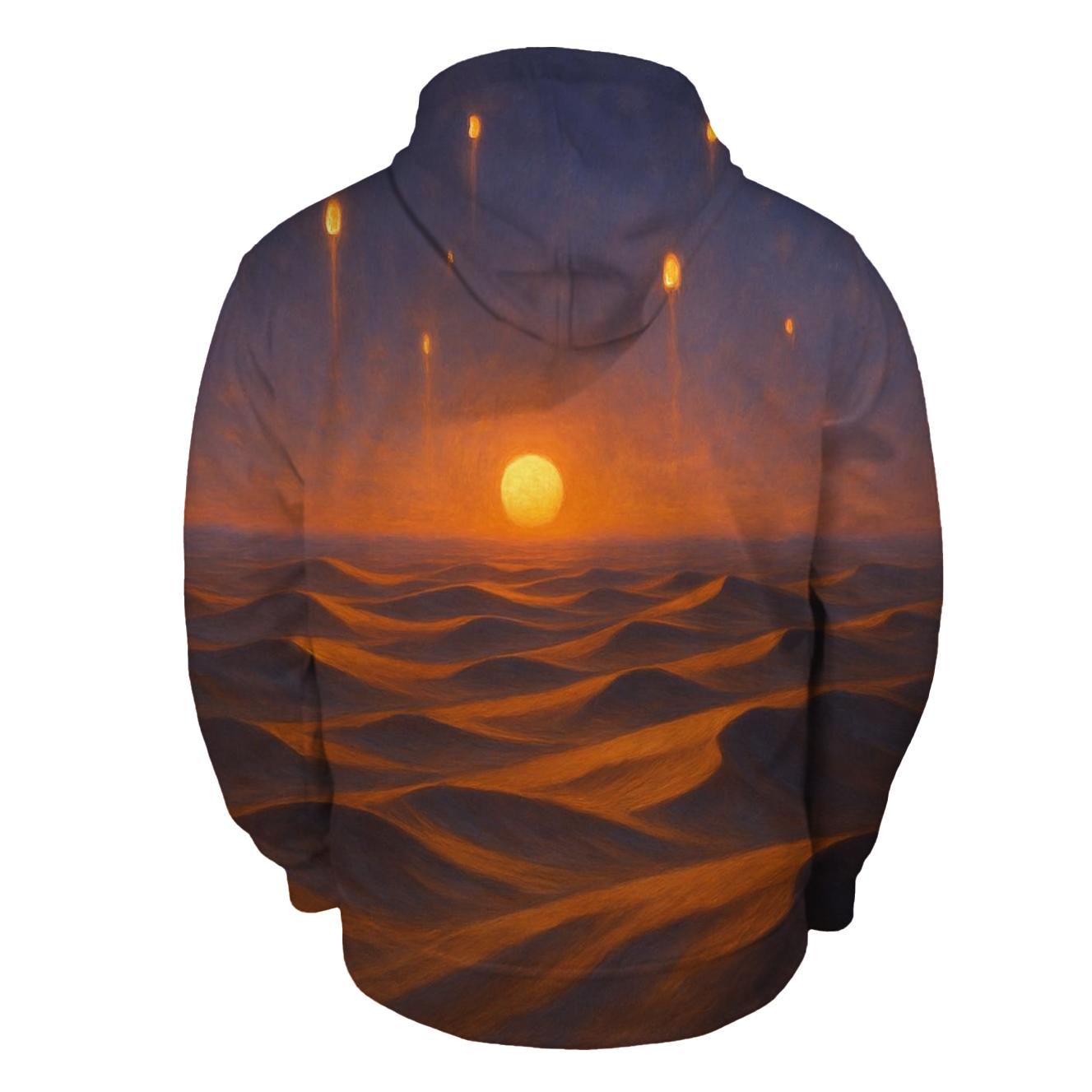 Desert Lantern Sunset hoodie trends