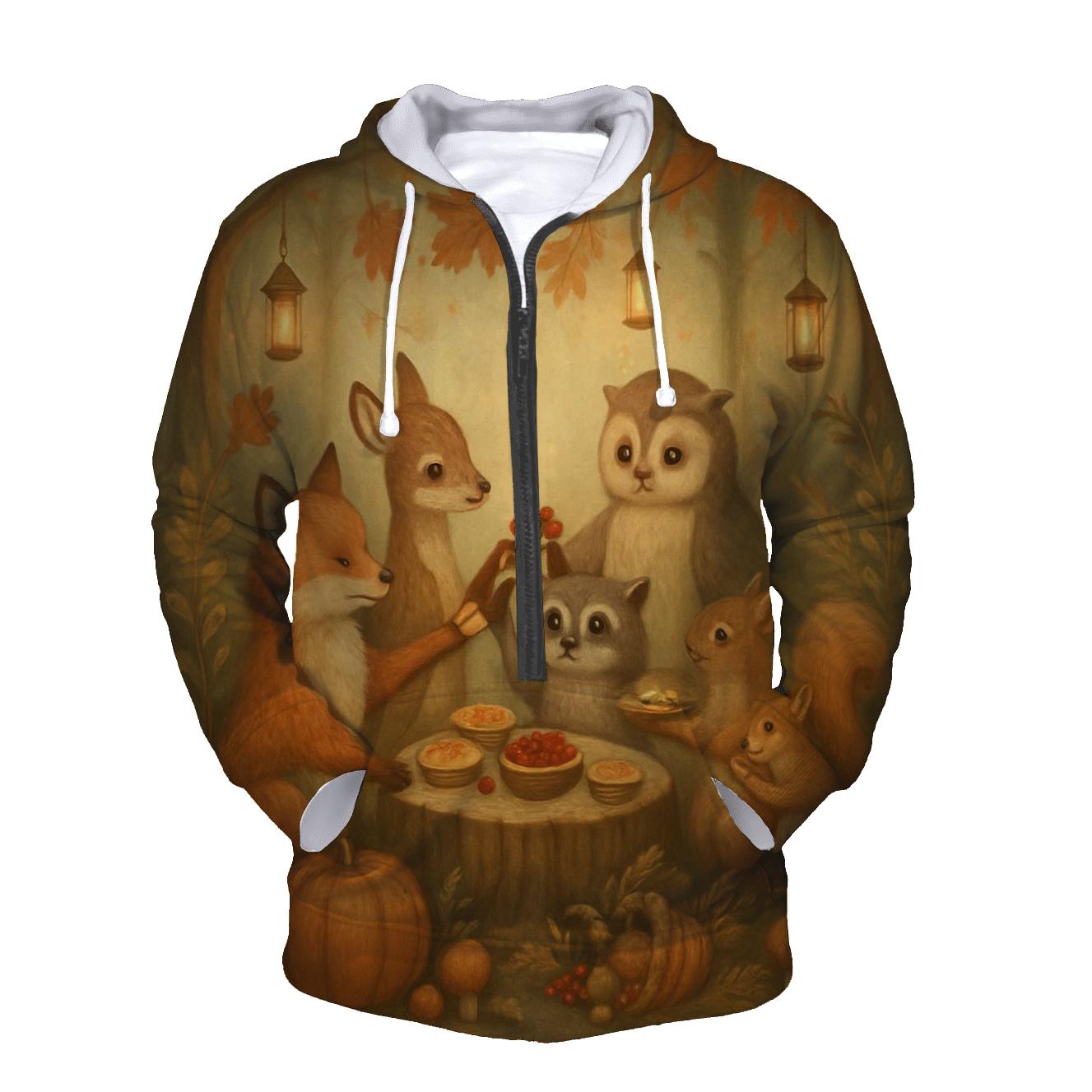 Forest Friends Harvest Circle hoodie styles
