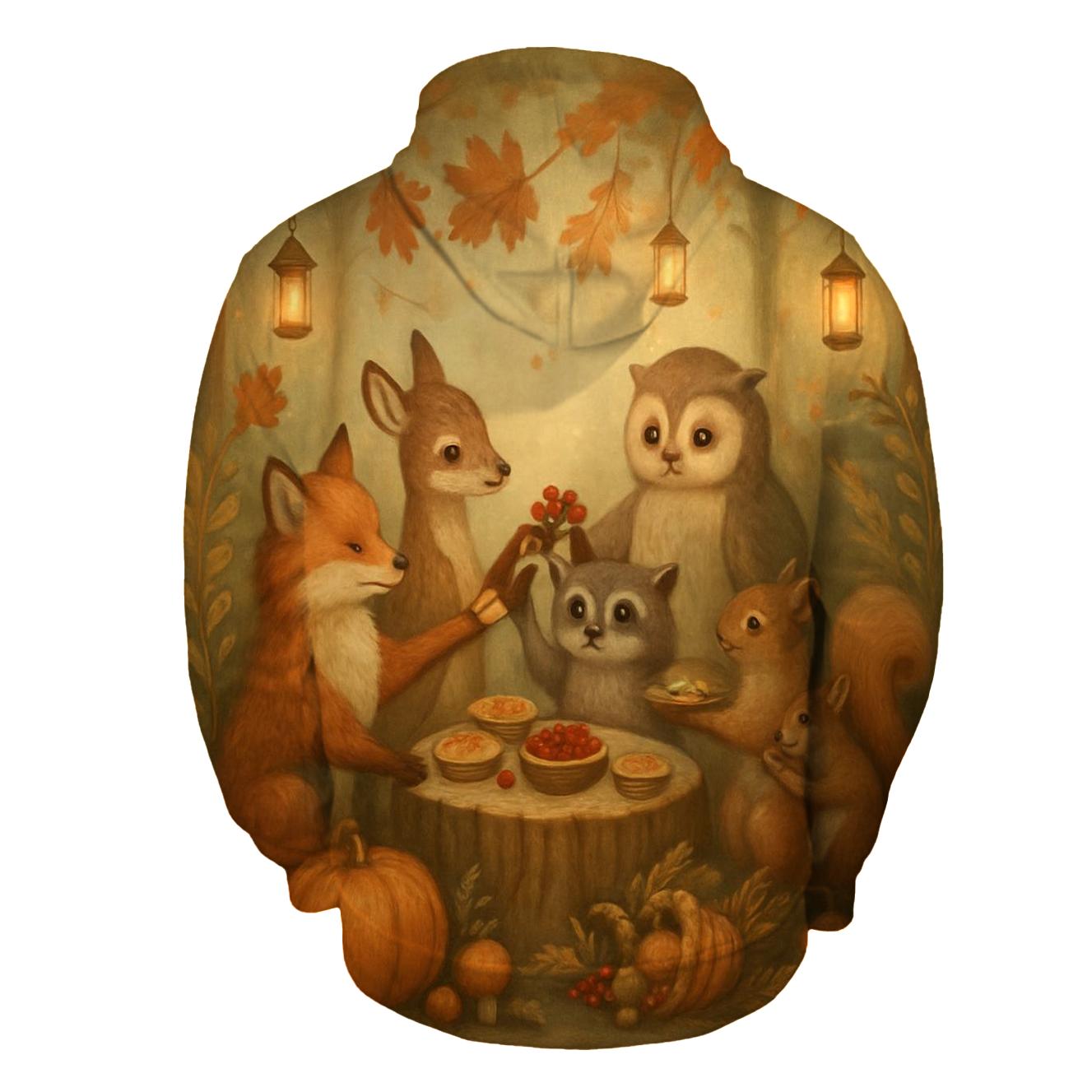 Forest Friends Harvest Circle hoodie styles