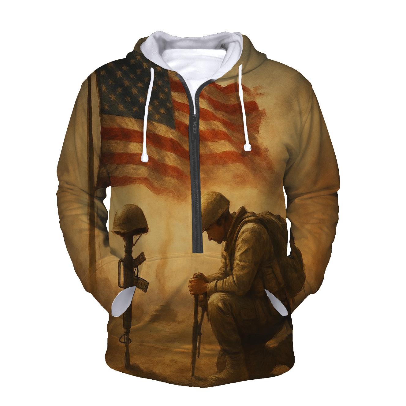 Honor In The Desert Wind embroidered hoodies