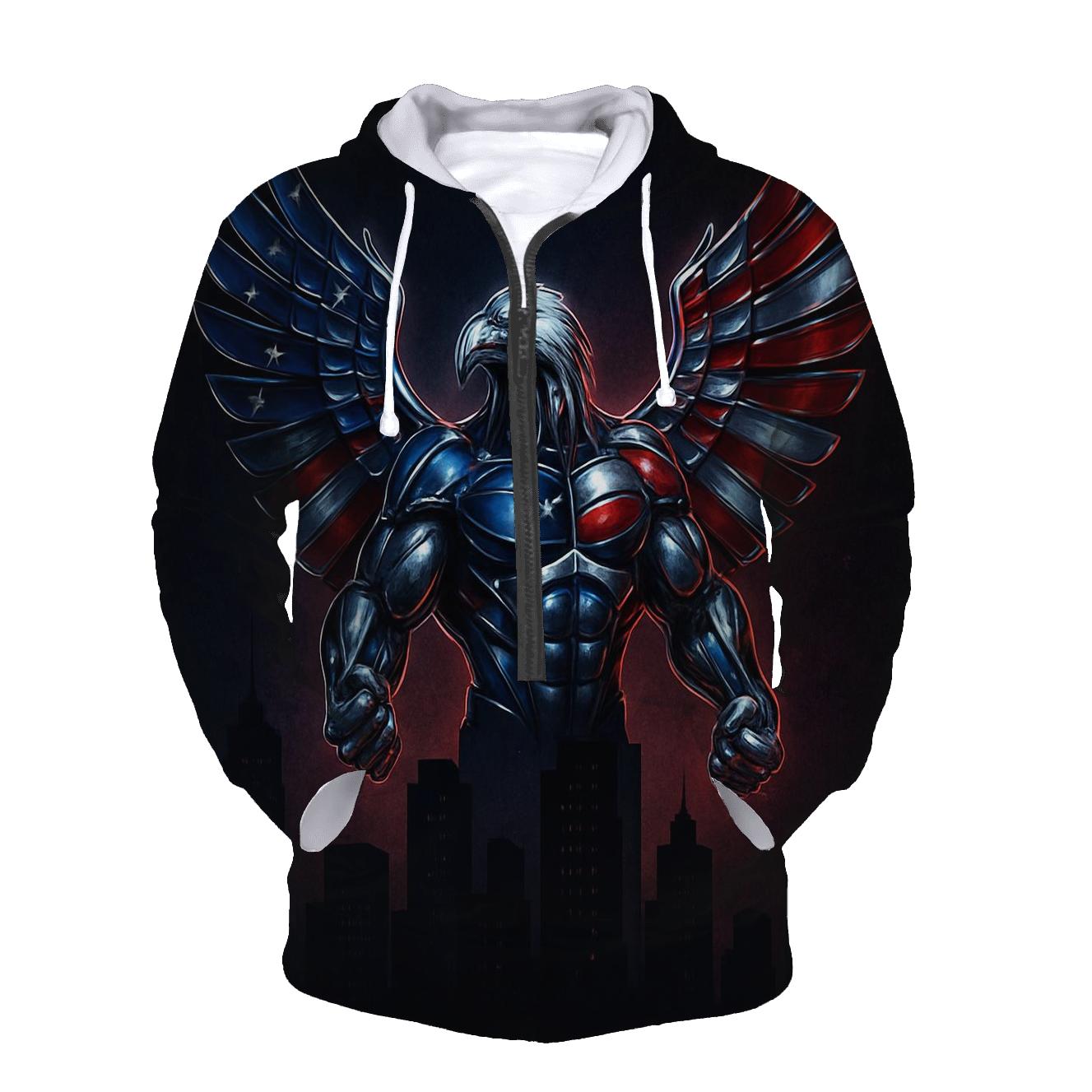 Urban Steel Eagle Rising heavyweight hoodies