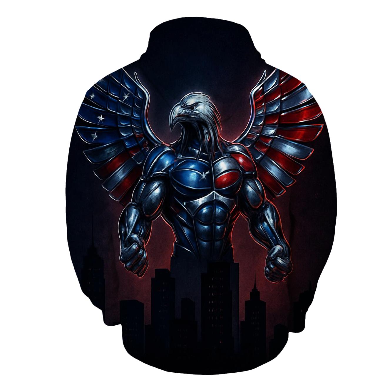 Urban Steel Eagle Rising heavyweight hoodies