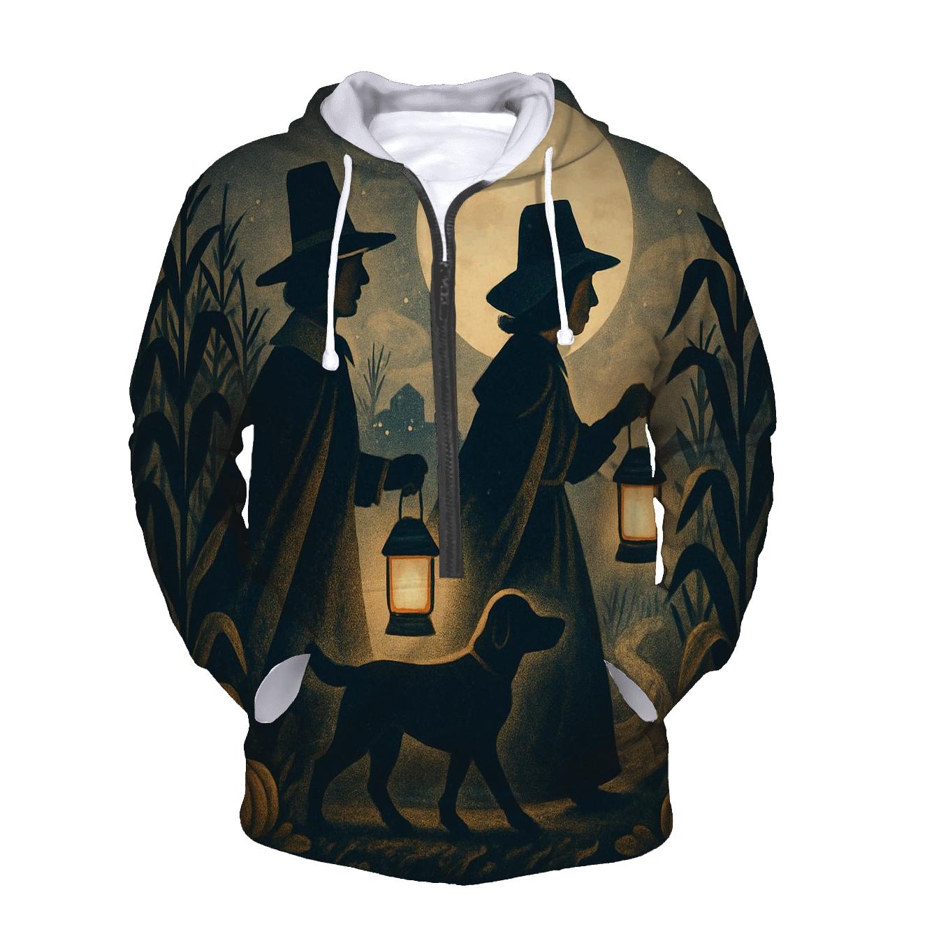 Pilgrim Moonlit Cornfield Lantern Walk pullover hoodies
