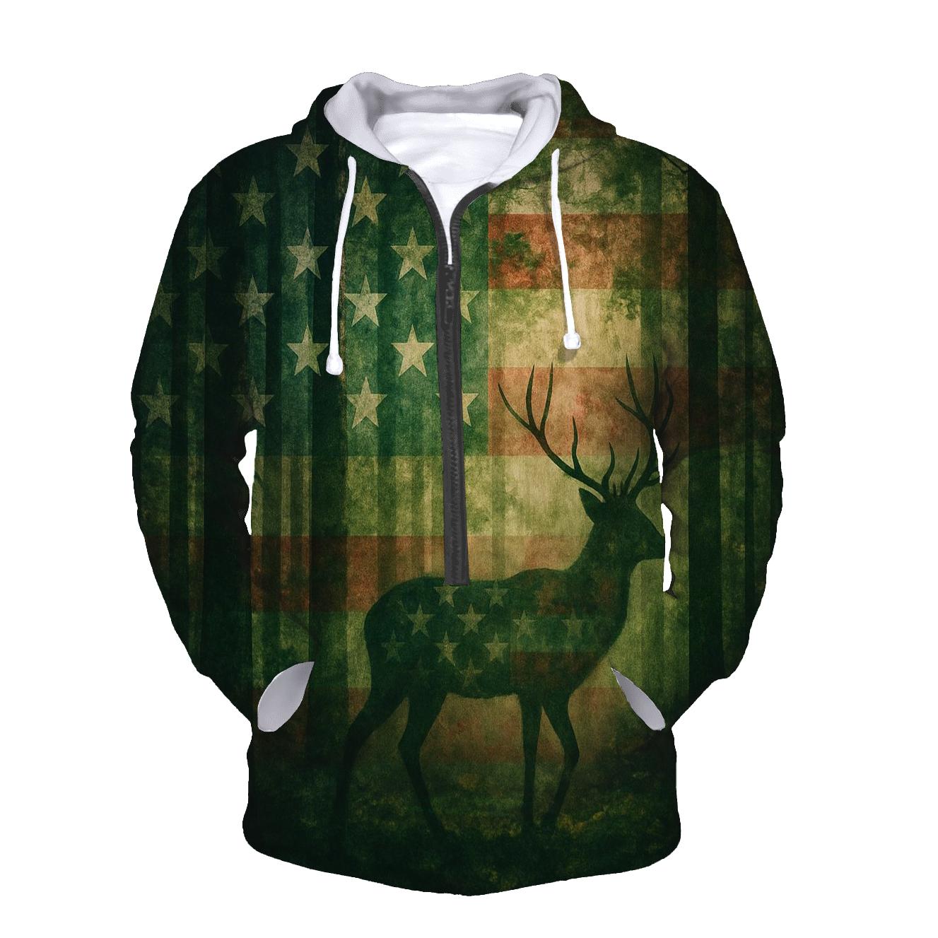 Patriotic Forest Camouflage Spirit hoodies fashion