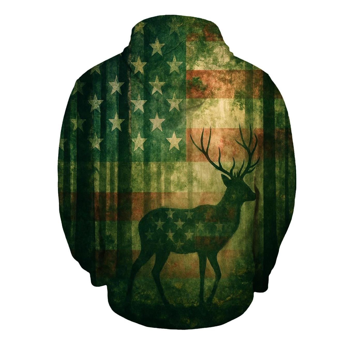 Patriotic Forest Camouflage Spirit hoodies fashion