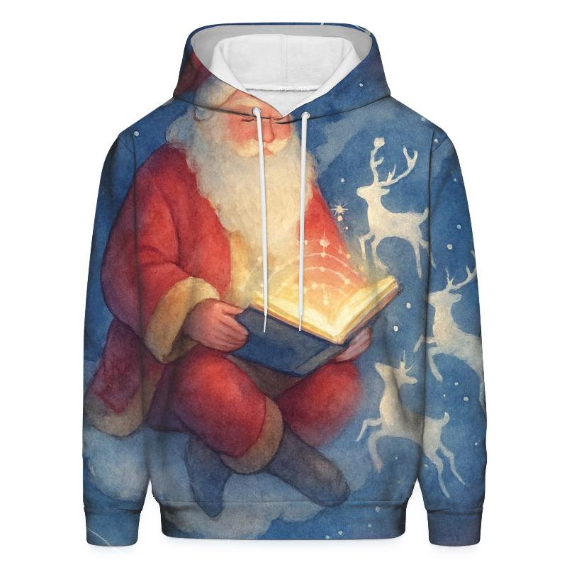 Celestial Storybook Santa hoodie styles
