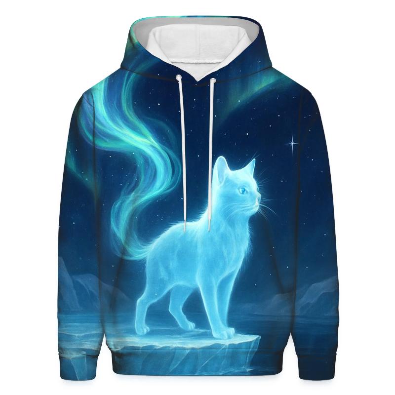 Aurora Glacier Spirit Cat custom hoodies