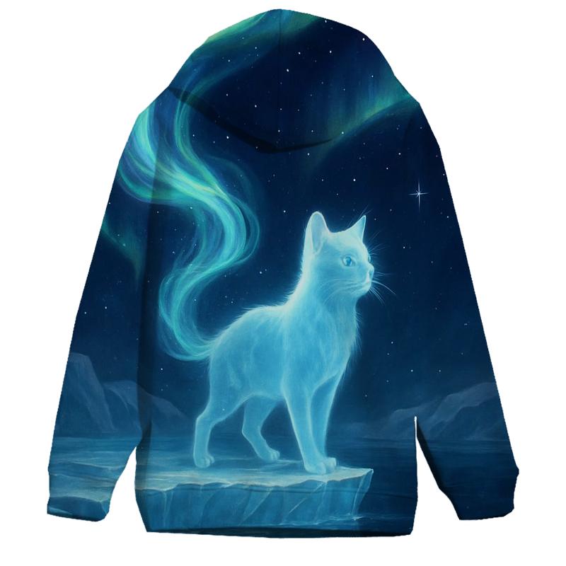 Aurora Glacier Spirit Cat custom hoodies