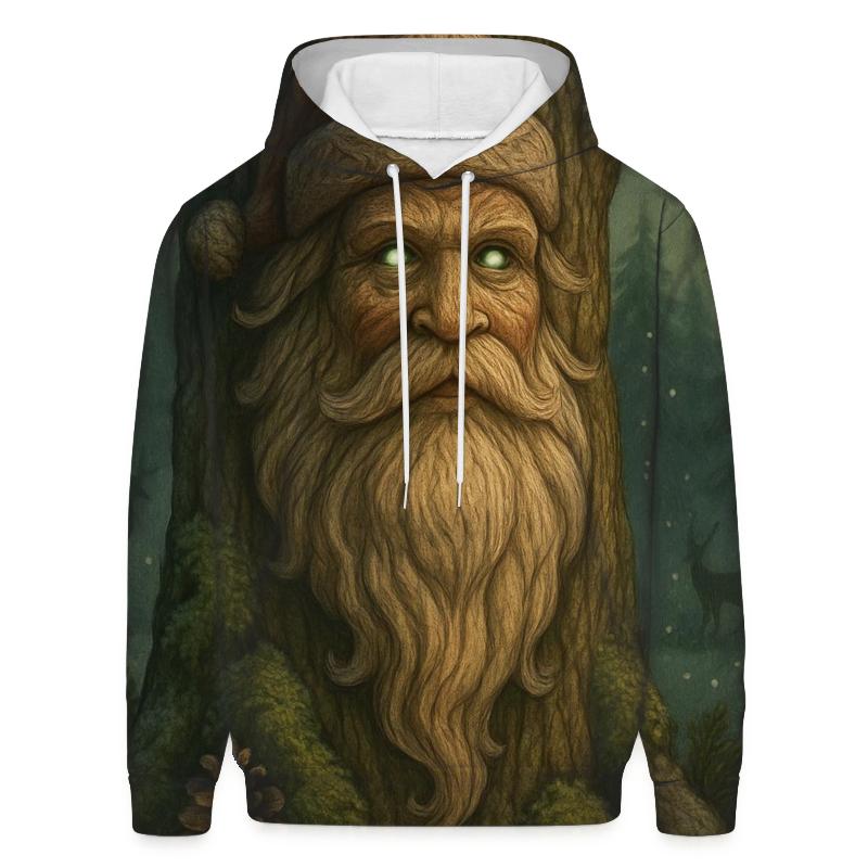 Forest Guardian Woodcarved Santa hoodies fashion