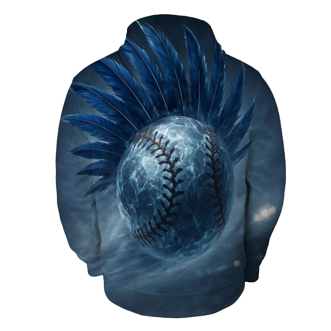 Frozen Fastball Crown Blue Jays graphic hoodies
