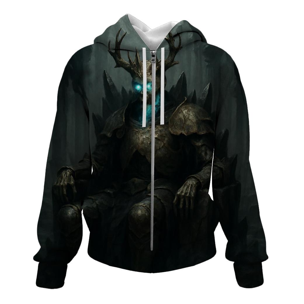Throne Of The Hollow Moon King embroidered hoodies