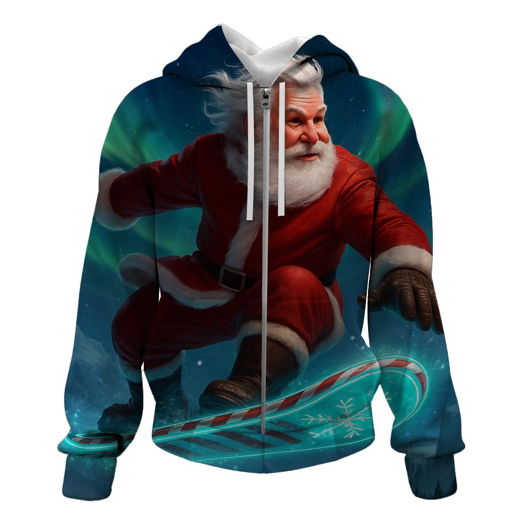 Aurora Trailblazer Santa lightweight hoodies