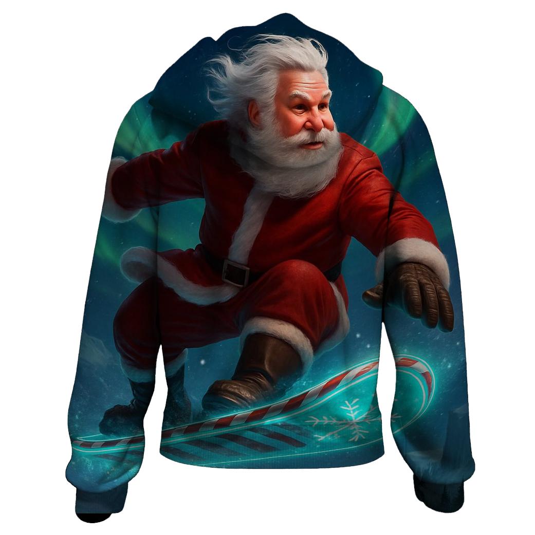 Aurora Trailblazer Santa lightweight hoodies