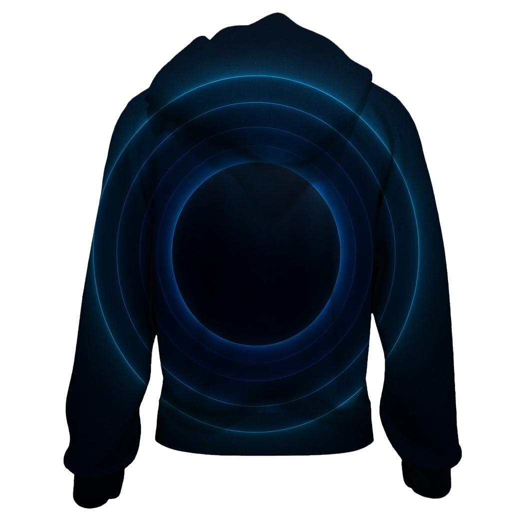 Midnight Eclipse Gradient Rings hoodies fashion
