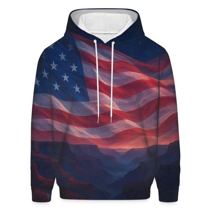 Celestial Stripes Over Canyon Ridges lightweight hoodies