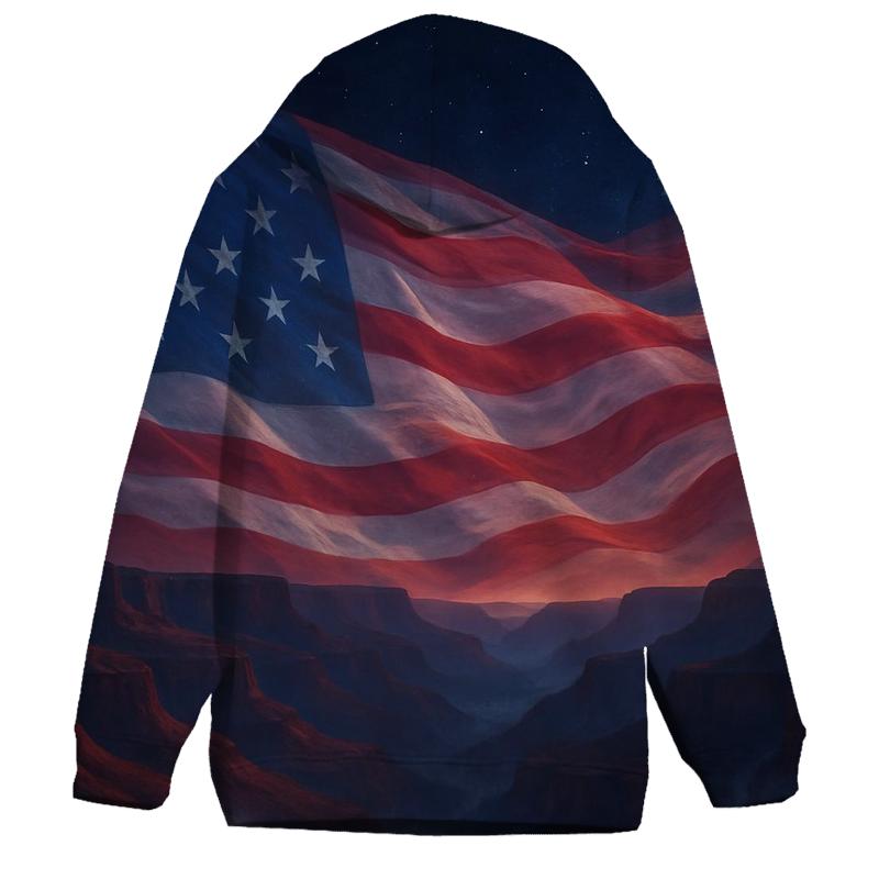 Celestial Stripes Over Canyon Ridges lightweight hoodies