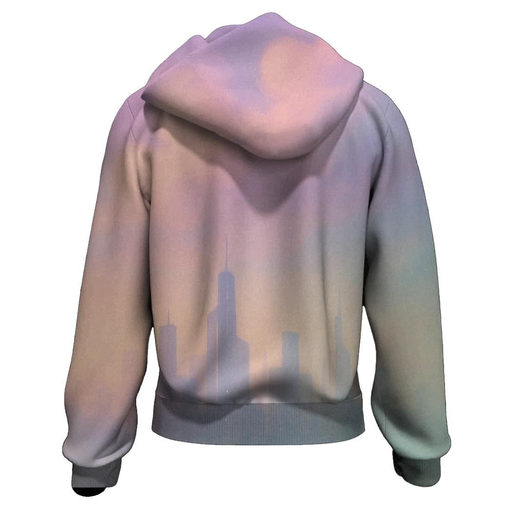 Pastel Cloud Gradient City custom hoodies
