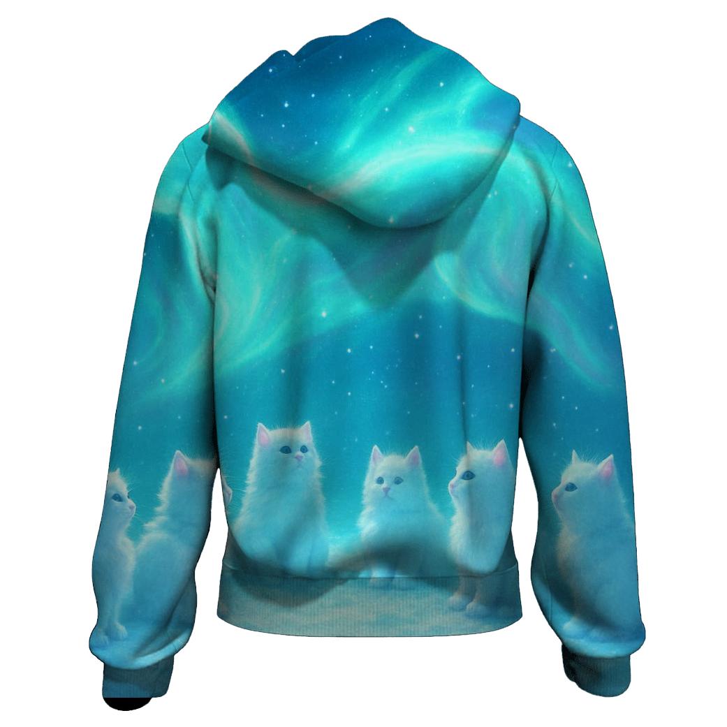 Aurora Snowfield Cat Choir heavyweight hoodies