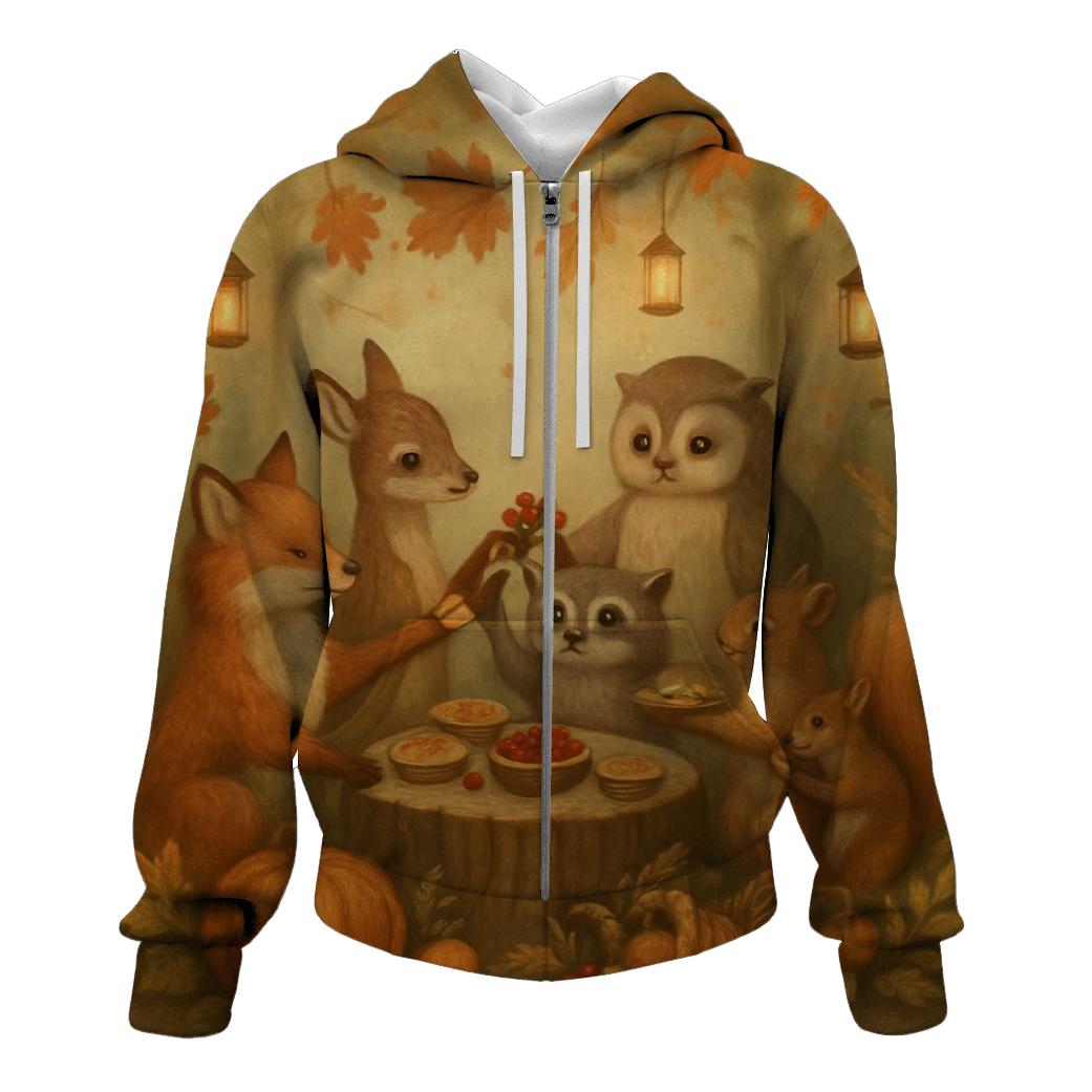 Forest Friends Harvest Circle hoodie styles