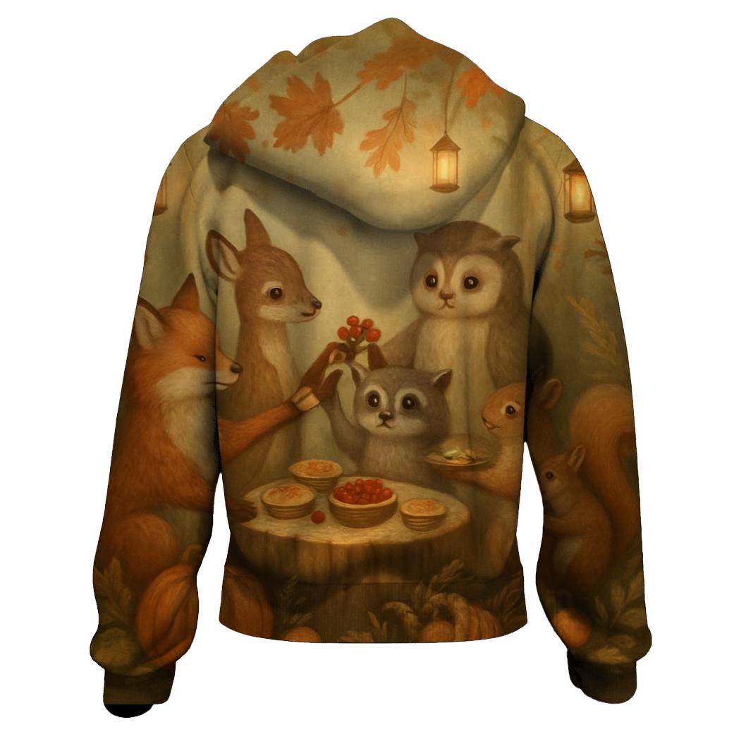 Forest Friends Harvest Circle hoodie styles