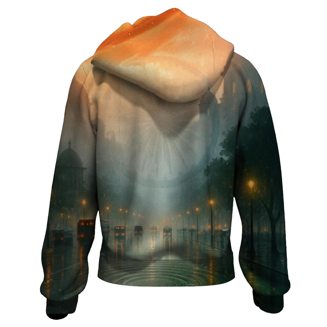 IndiaMonsoonDoubleExposureCity graphic hoodies