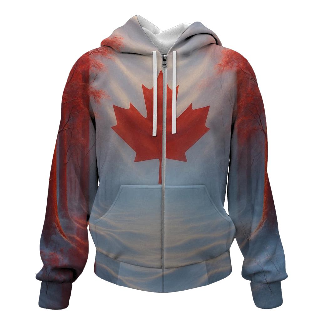 CanadaMapleForestMerge heavyweight hoodies
