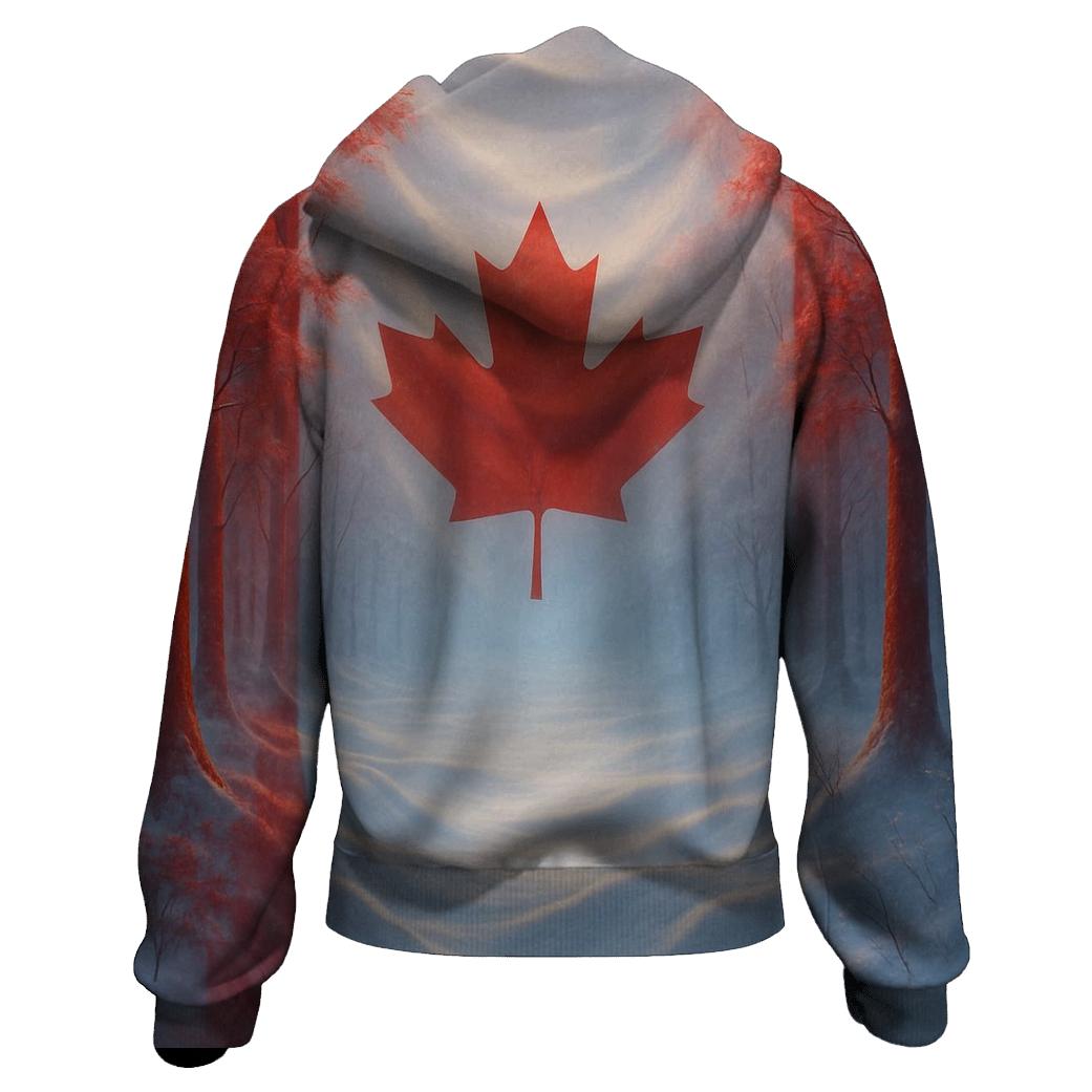 CanadaMapleForestMerge heavyweight hoodies