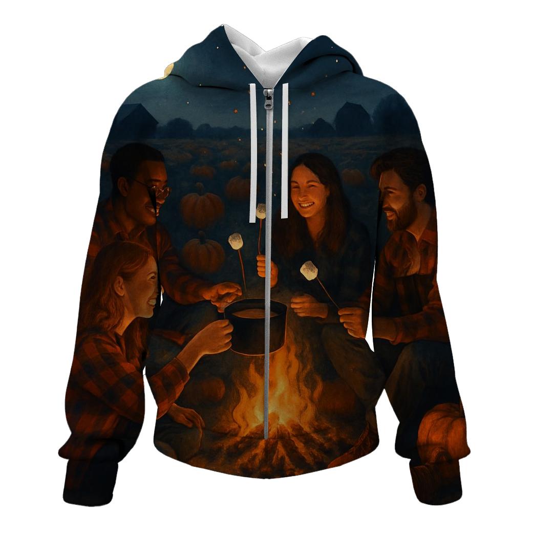 Pumpkin Patch Campfire Gratitude heavyweight hoodies