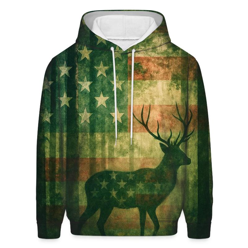 Patriotic Forest Camouflage Spirit premium hoodies