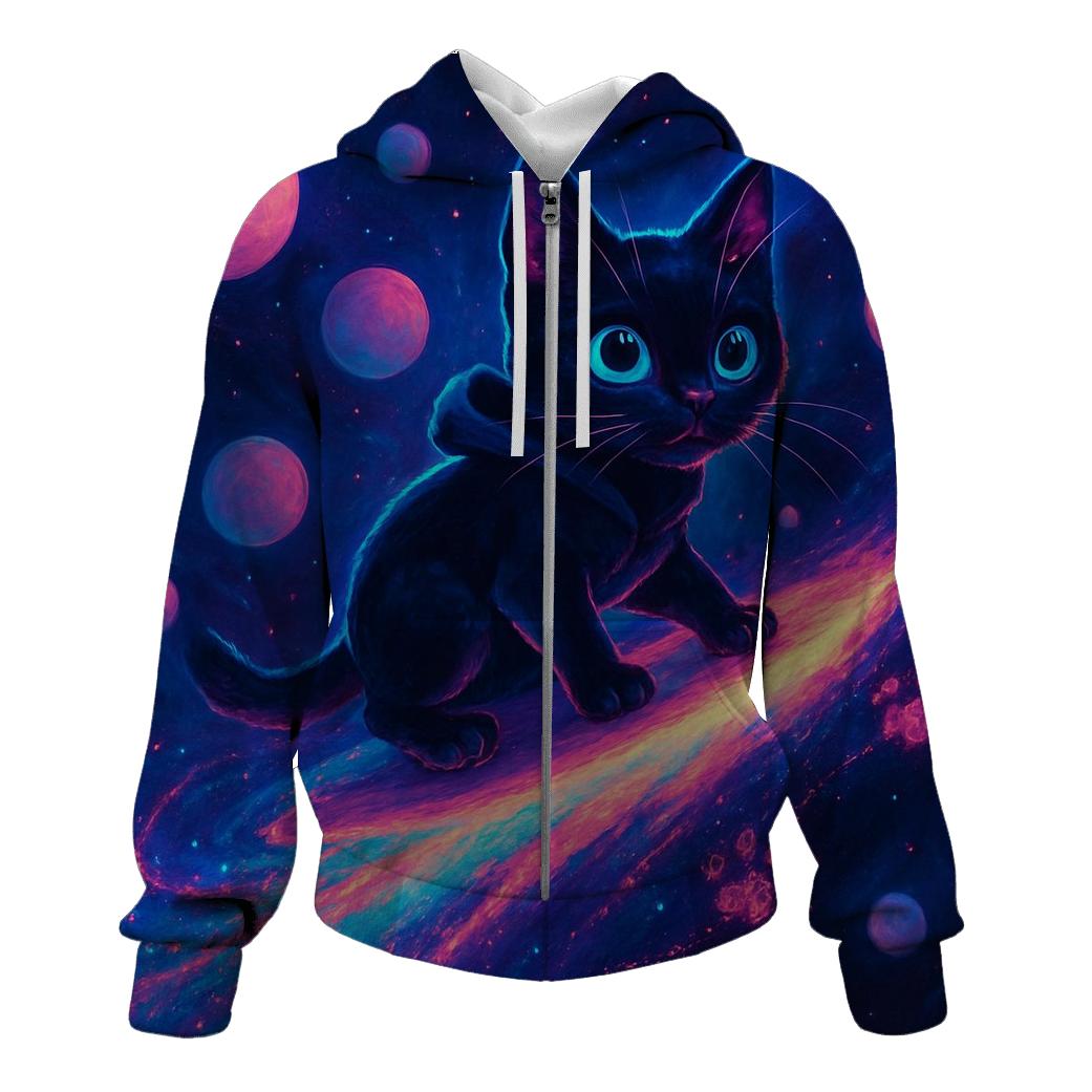 Comet Surfing Space Kitten hoodie trends