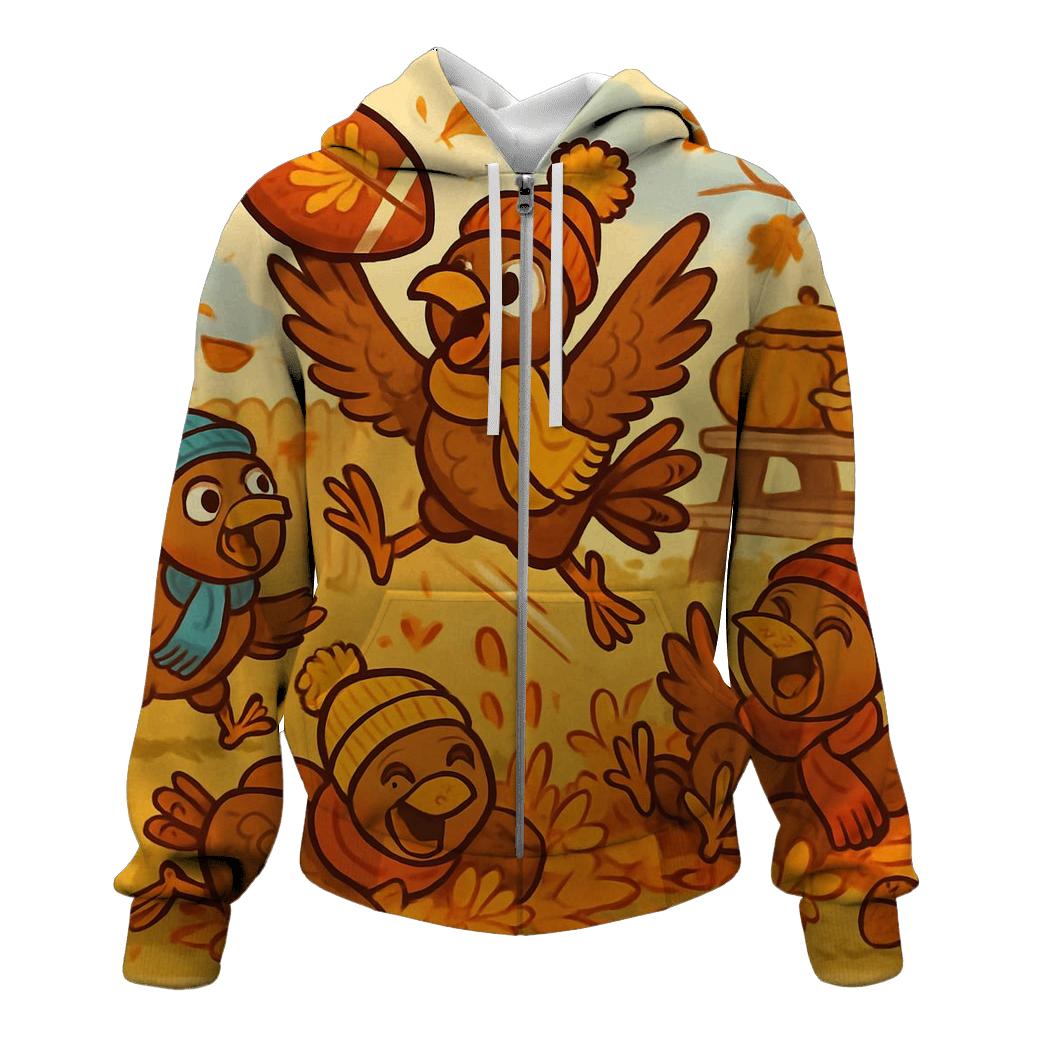 Tiny Turkeys Backyard Football Game premium hoodies