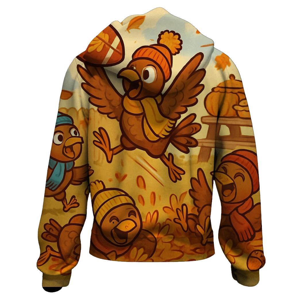 Tiny Turkeys Backyard Football Game premium hoodies