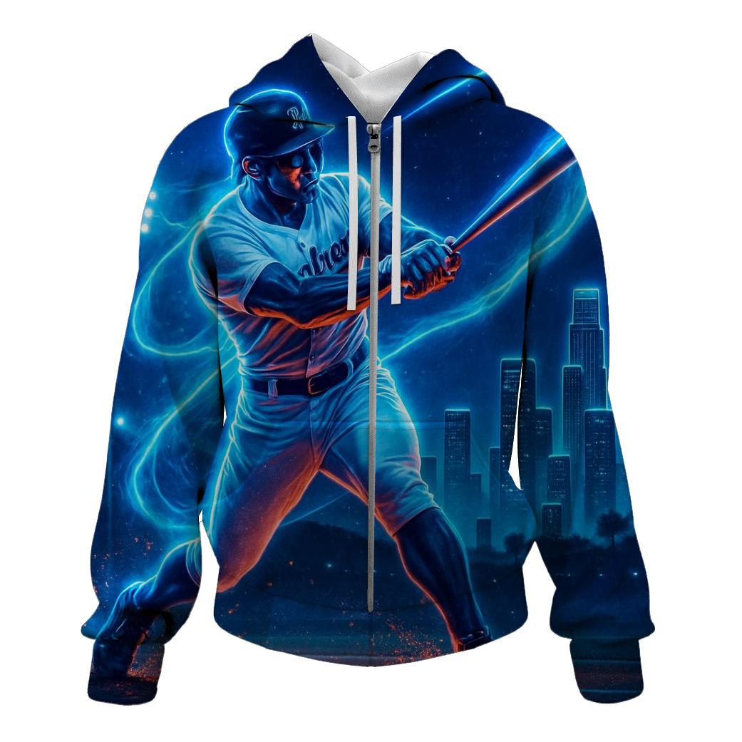 Dodgers Midnight Skyline Homerun graphic hoodies