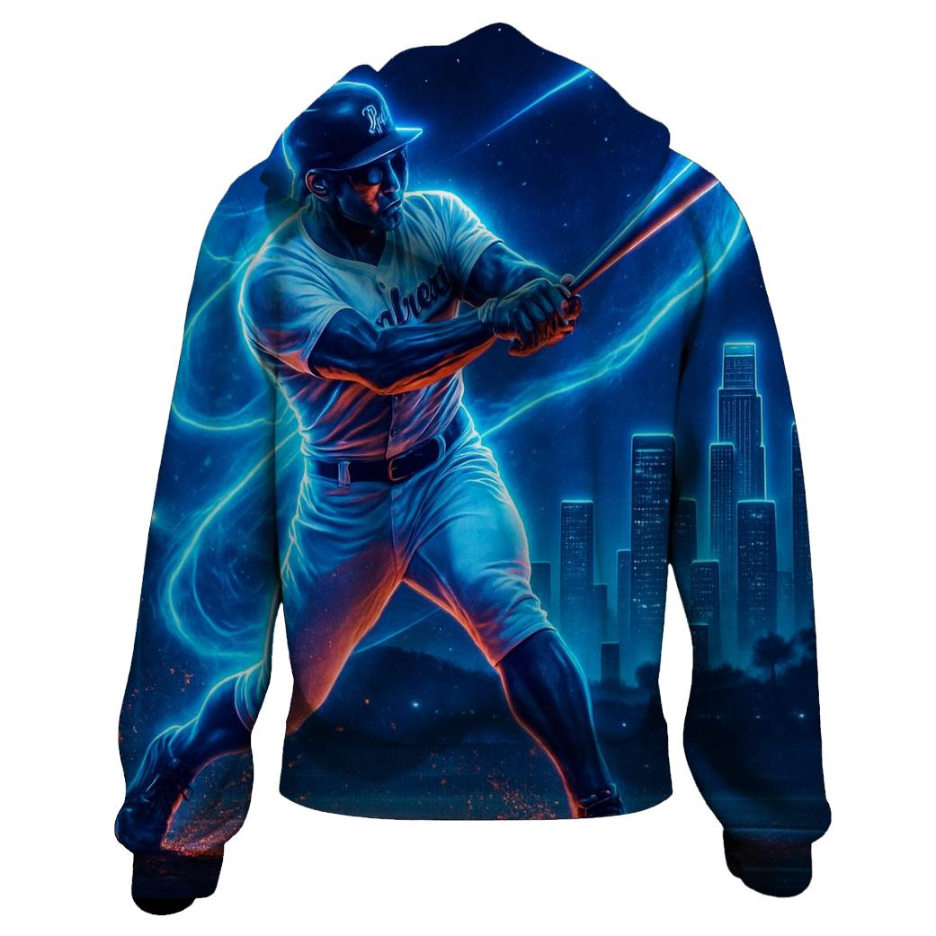 Dodgers Midnight Skyline Homerun graphic hoodies