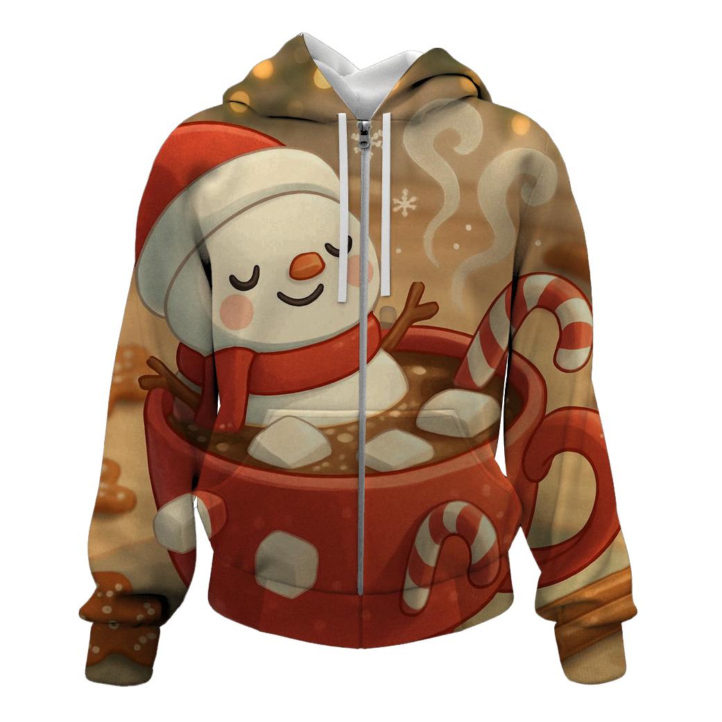 Snowman Hot Cocoa Jacuzzi hoodie trends