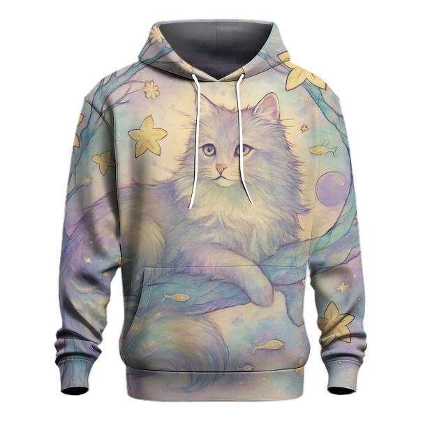 Nebula Orchard Dream Cat heavyweight hoodies