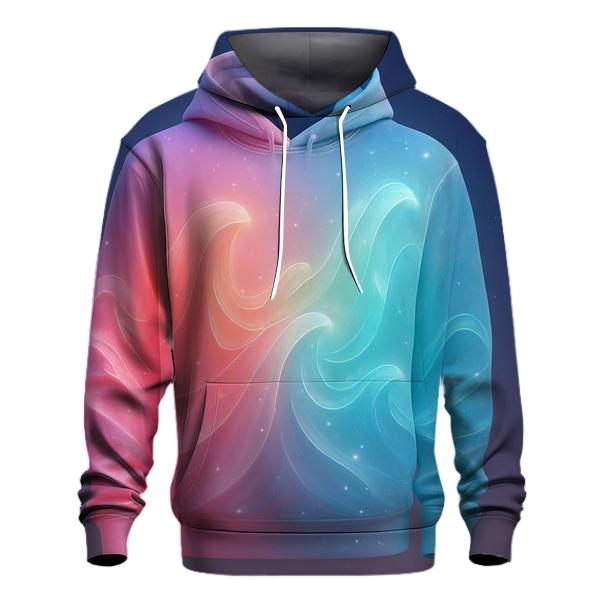 Aurora Tide Gradient Waves premium hoodies