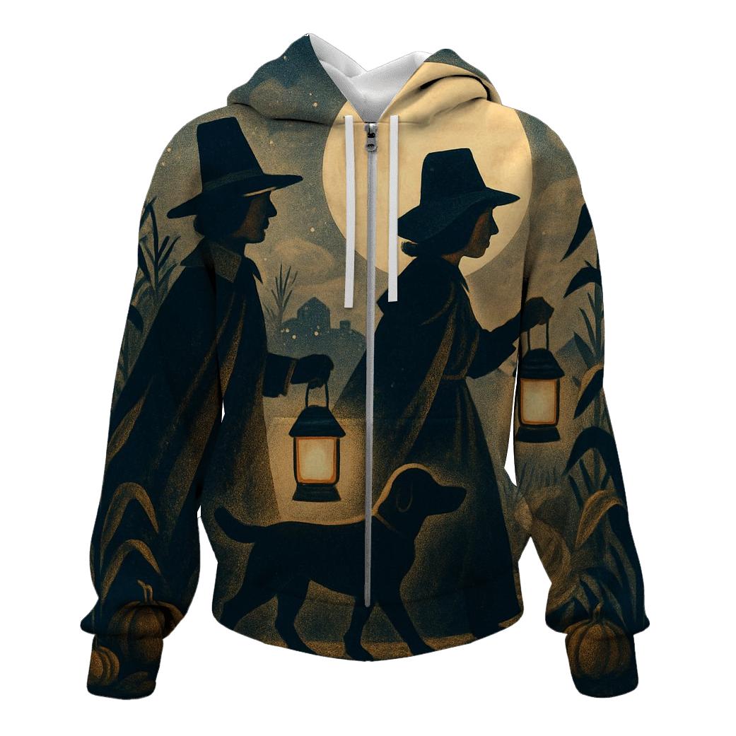 Pilgrim Moonlit Cornfield Lantern Walk hoodies fashion