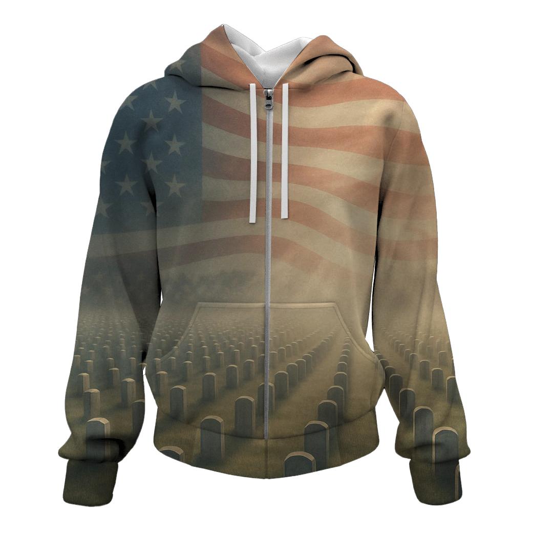 River Of Stripes Over Arlington Hills graphic hoodies